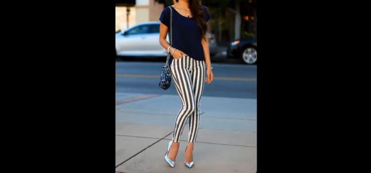 How to Style Striped Skinny Pants