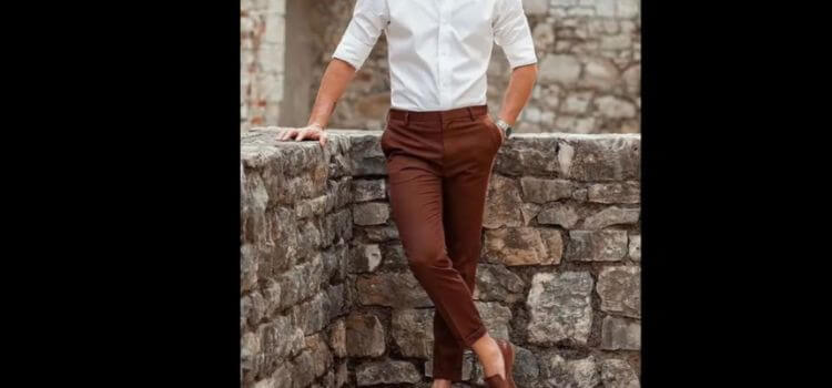 Khaki Pants with White Shirt