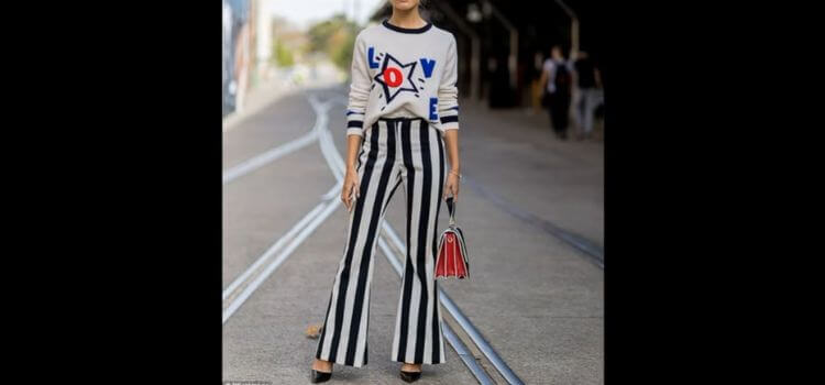 Striped Pants Outfits With Tees