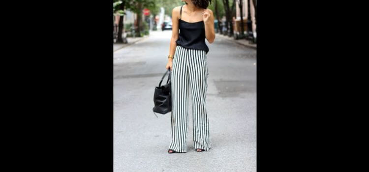 Style Striped Pants With A Simple Tank Top