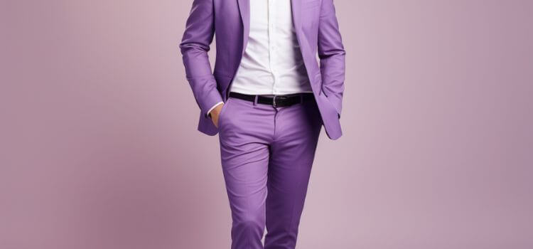 What to Wear with Purple Pants Men