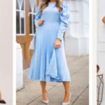 what shoes to wear with light blue dress