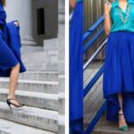 what color shoes for blue dress